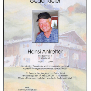 Antretter Hansi G